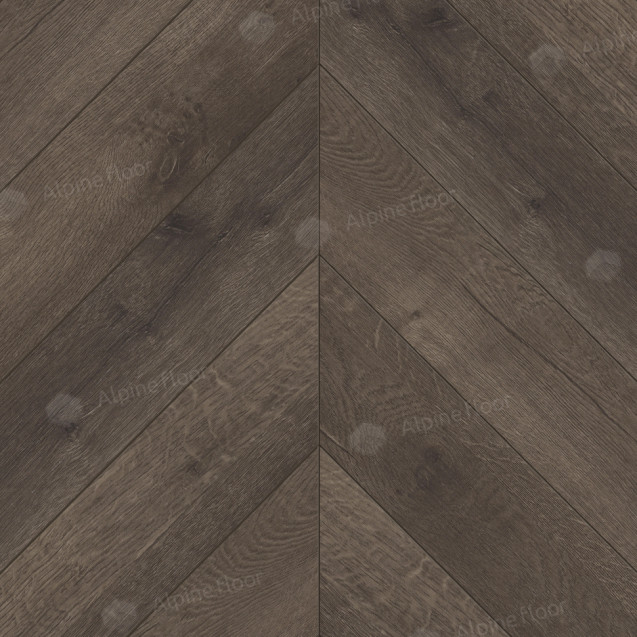 Кварц-виниловая плитка Alpine Floor Альпийский шеврон LVT (Chevron Alpine LVT) Дуб Антарес ECO 20-9