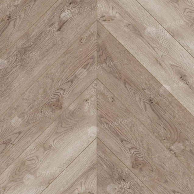 SPC ламинат Alpine Floor Альпийский шеврон (Chevron Alpine) Гикори ECO 18-21 MC