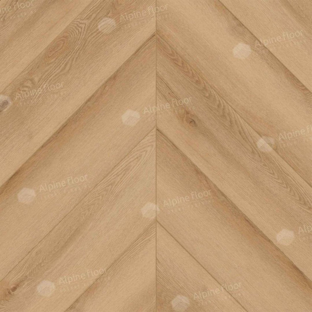 SPC ламинат Alpine Floor Альпийский шеврон (Chevron Alpine) Дуб Самерсет ECO 18-19 MC