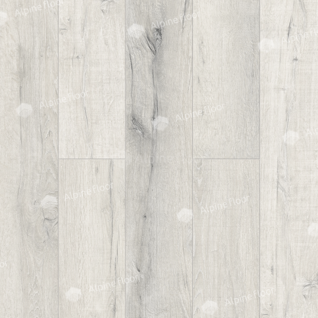 Напольная инженерная каменно-полимерная плитка Alpine Floor серии PREMIUM XL Дуб слоновая кость ABA ECO 7-17