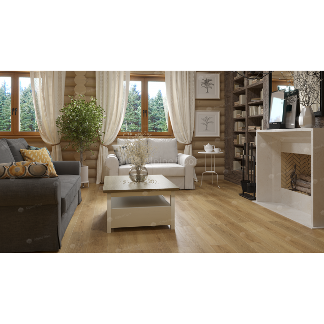 Каменно-полимерная напольная плитка Alpine Floor серии GRAND SEQUOIA ГРАНД СЕКВОЙЯ СЬЕРРА ECO 11-31
