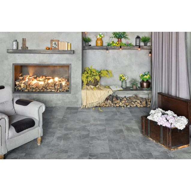 Каменно-полимерная напольная плитка Alpine Floor серии STONE MINERAL CORE Ваймеа ECO 4-15